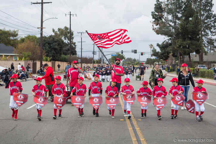 Play ball! But first, a parade, for kids in West Garden Grove Youth Baseball