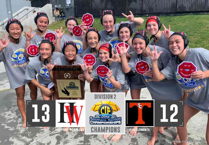 Late strike lifts Harvard-Westlake girls water polo past San Clemente in CIF-SS Division 2 final