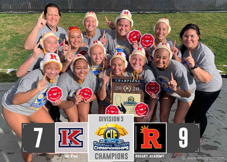 Rosary girls water polo knocks off M.L. King for first CIF-SS title since 1999