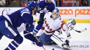 Emergency backup goalie David Ayres steals show in Canes' win over Leafs