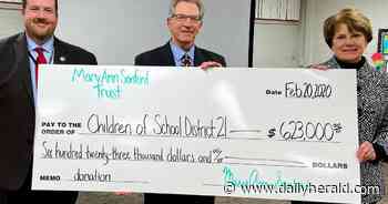 District 21 receives $623,000 gift from former teacher - Chicago Daily Herald