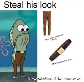 Steal His Look Spongebob Fish Meme