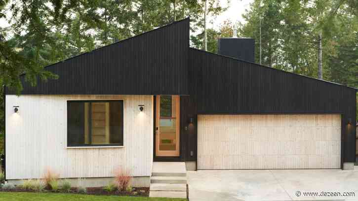 Two-toned wood wraps Washington home by Open Studio Collective