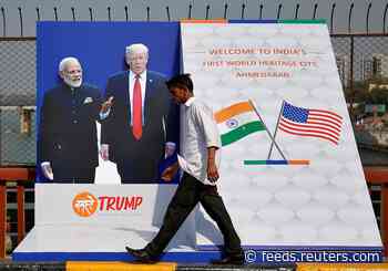 Trump departs for quick trip to India to see big crowds