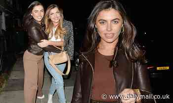 Former Love Island contestants Francesca Allen, Maria Wild and Marvin Brooks enjoy a reunion