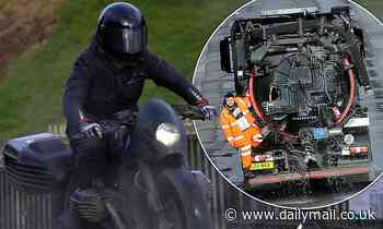 Robert Pattinson's stunt double films thrilling high-speed motorbike chase scenes for The Batman