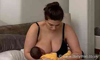 New mom Ashley Graham breastfeeds son Isaac while working on her phone: 'multitasking Sunday'
