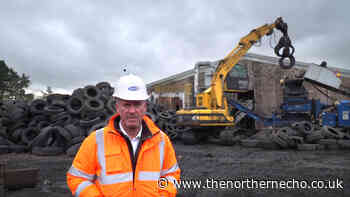 Council leads drive for greener highways by rolling out rubber roads - The Northern Echo