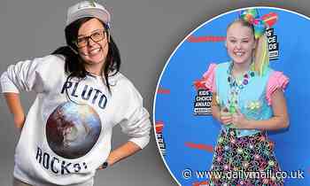 JoJo Siwa ditches her signature rainbow aesthetic for a black wig and headgear on The Substitute 