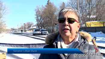 Senator, former PPC candidate appear at Saskatoon Wet’suwet’en demonstrations