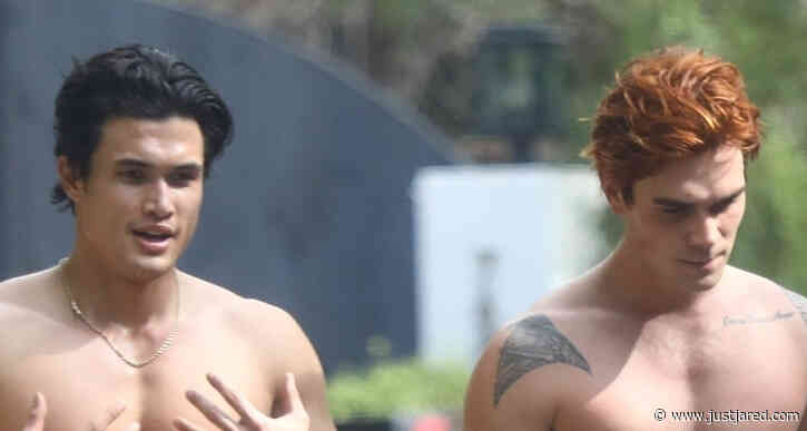 Riverdale's KJ Apa & Charles Melton Show Off Buff Bods on Shirtless Hike In LA