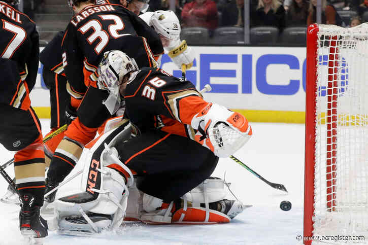 Ducks center Derek Grant sits out OT loss to Vegas with trade deadline near