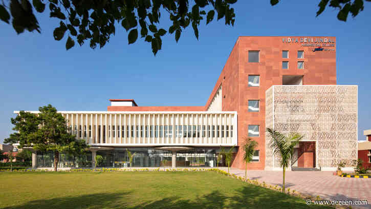 SpaceMatters uses red and white sandstone for medical college in Agroha
