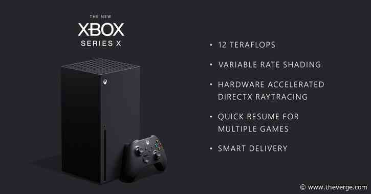Microsoft reveals more Xbox Series X specs, confirms 12 teraflops GPU