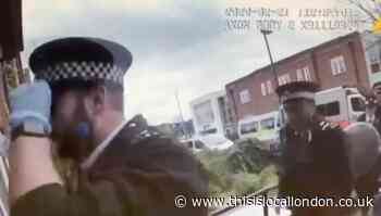Police release footage of a drugs raid in Richmond