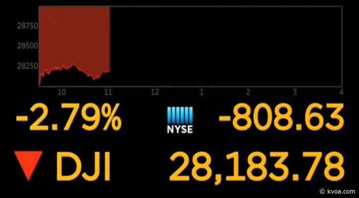 Global markets fall sharply as virus cases spread past Asia