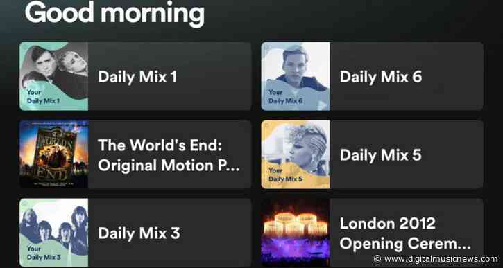 Spotify Testing a New Look for Playlist Recommendations on Home Screen