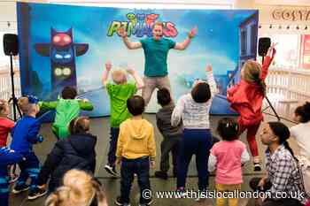 PJ Masks characters entertain young Uxbridge shoppers