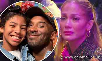 Jennifer Lopez is brought to tears at Kobe and Gigi Bryant's celebration of life memorial