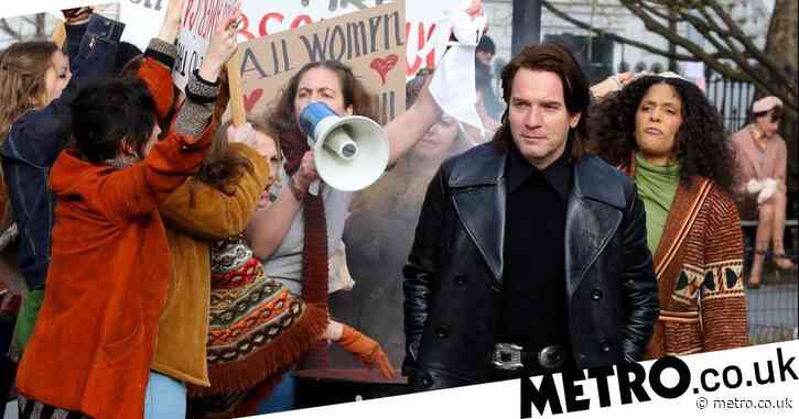 Stylish Ewan McGregor takes to the streets of NYC to portray iconic fashion designer Halston for new TV show