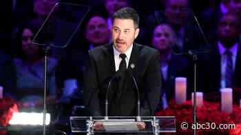 Jimmy Kimmel says he's 'grateful for the time we had' with Gianna, Kobe Bryant during Staples Center memorial