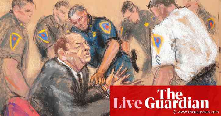 Harvey Weinstein booked into jail after guilty verdict in landmark #MeToo trial – live
