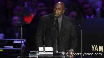 Michael Jordan's meme joke at Kobe Bryant tribute makes Steph Curry laugh