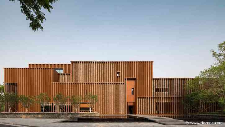 Neri&Hu surrounds Junshan Cultural Center with angled aluminium louvres