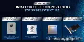 Intel debuts 5G server and base station chips, plus a PC network card