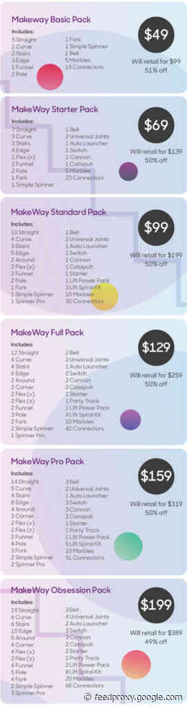Build marble runs with Makeway