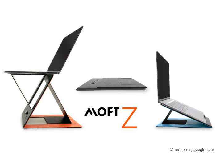 MOFT Z lightweights, portable laptop stand hits Kickstarter