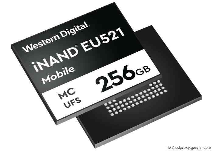 Western Digital iNAND EU521 Fast UFS 3.1 storage unveiled for 5G devices