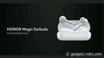 Honor Magic Earbuds With Hybrid Active Noise Cancellation Tech, Touch Gesture Support Launched