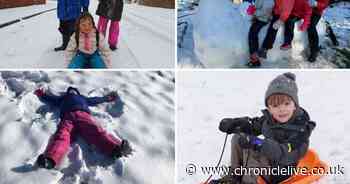 Pupils at County Durham school set special snow day homework to make snow angels and go sledging
