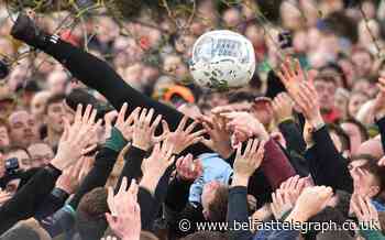 Hundreds gather in Derbyshire for Shrovetide football match