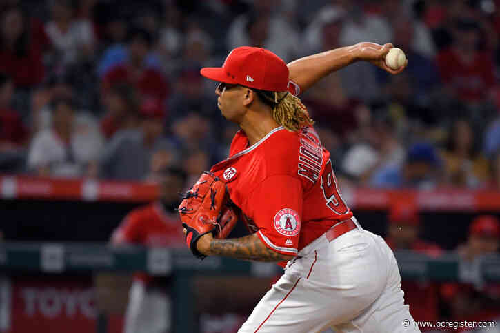 Angels’ Keynan Middleton hopes to have his velocity and his slider back