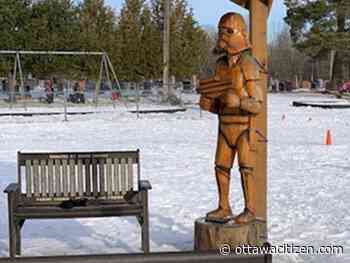 Stormtrooper carving memorializing eight-year-old boy vandalized, stolen