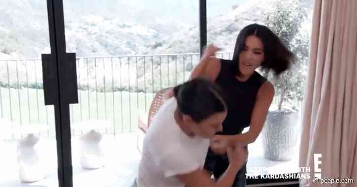 Kim Kardashian Lunges at Kourtney in KUWTK Sneak Peek: 'Don't Ever Come at Me Like That'