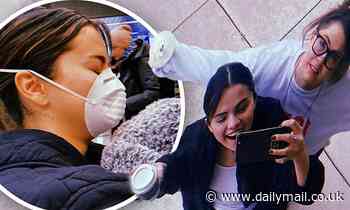 Selena Gomez plays tourist with mom on Chicago trip & wears a mask at airport amid Coronavirus fears