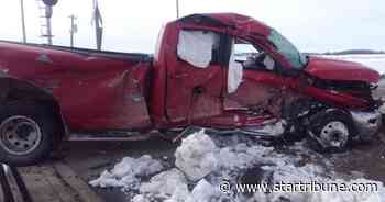 Train hits pickup in southern Minnesota; driver airlifted to Rochester hospital