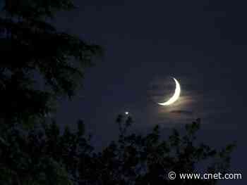 Venus and the moon will do a celestial tango this week     - CNET