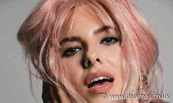Mollie King rocks PINK hair as she poses for a photoshoot in a number of quirky ensembles