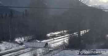 Gitxsan members arrested for blockading CN tracks near New Hazelton, B.C.