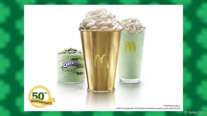 McDonald’s unveils Golden Shamrock Shake worth nearly $100K, celebrating  50 years
