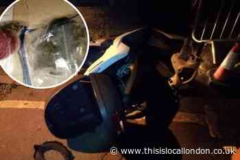 Stolen moped recovered during police chase through Sutton