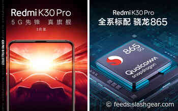 Redmi K30 Pro 5G sports Snapdragon 865, looks like K20 Pro