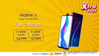 Realme X, Realme XT, Realme 5 Pro See Price Cuts of Up to Rs. 2,000 in New Sale
