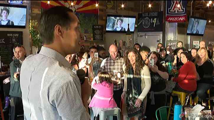 Former Democratic presidential candidate Julián Castro stumps for Warren in Tucson