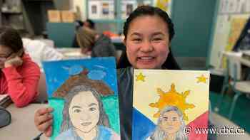 Celebrating identity and culture through self portraits at John D. Bracco school