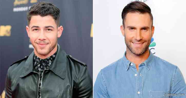 Adam Levine Trolled Nick Jonas for His Spinach-Filled Teeth Immediately After Grammys Performance